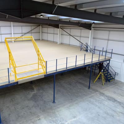 Design, Manufacture And Installation Of A Mezzanine Floor For A New Building