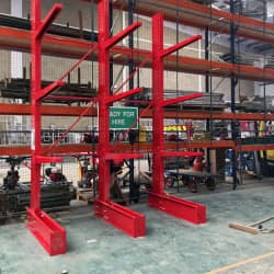 Installation Of New Weight-Compliant Cantilever Racking